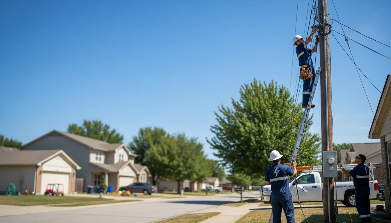 Residential electrician providing installation services in Wellsburg, IA